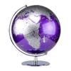 JDXQBLD Practical Globe High Clear World Globe Map Earth Globe Metal Base Stand Geographic Globe Unique Educational Globe for Home Office Beautifully Decor32cm Purple view 1