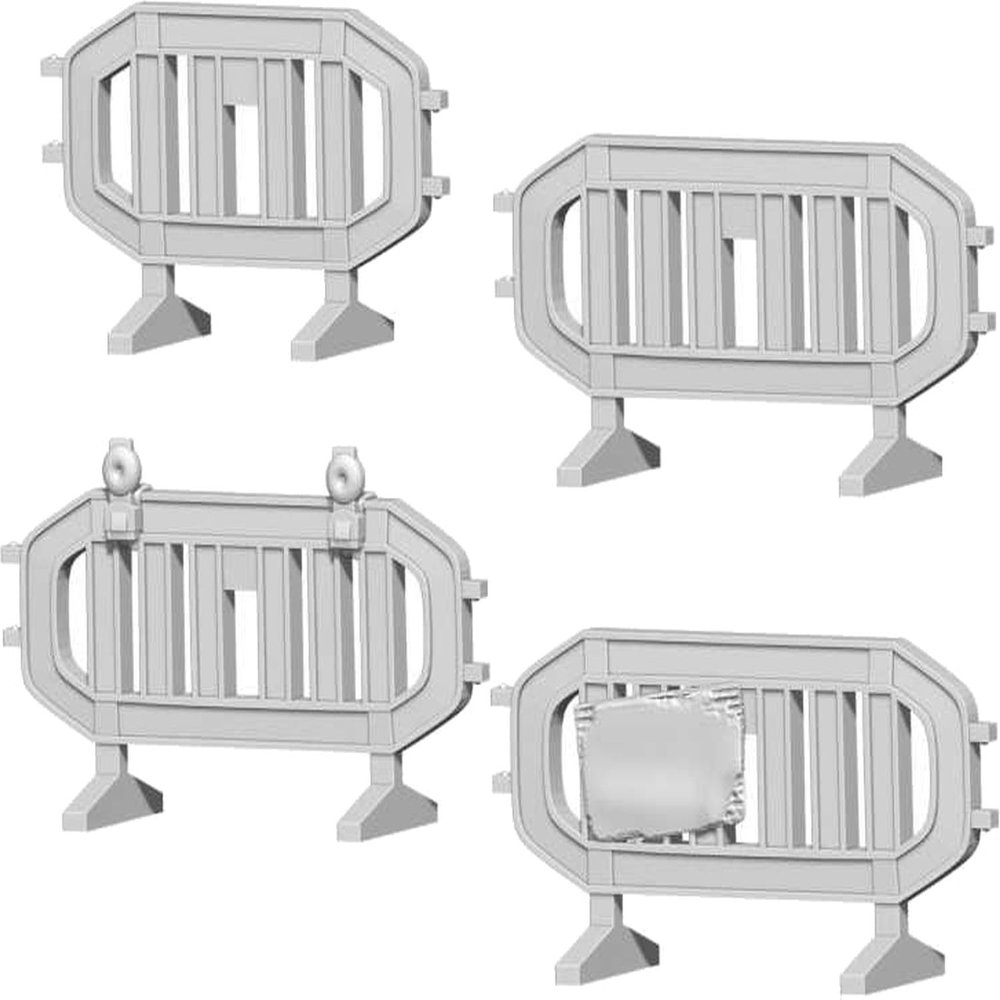 3D printed set - Plastic Barricades