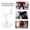 Abaodam Action Figure Display Stand with Height Flexible Head Base for Doll Models Compatible with Mg Hg Rg Figures Clear Design for Realistic Showcase view 3