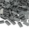 PATIKIL 370 Pcs Flat Blocks Bulk, 1x2 Square Dark Gray Classic Tiles Smooth Surface Mini Building Blocks Accessories Compatible Bricks Kits for Building Floor Walls Mosaic Pixel Arts view 1