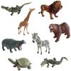 Animal Quest: Zoo Animals - 8 Piece Set, Toy Figurine Collection, Posed Wildlife, 1.75-7" Realistic Miniatures, Play & Display, Toddler & Kids 3+ view 1