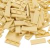 PATIKIL 122 Pcs Flat Blocks Bulk, 1x3 Square Apricot Yellow Classic Tiles Smooth Surface Mini Building Blocks Accessories Compatible Bricks Kits for Building Floor Walls Mosaic Pixel Arts view 1