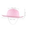 GALPADA 6Pcs DIY Blank Straw Hat for Painting Parties and Beach Fun Creative Craft Activity for Boys for Kindergarten and Home Use view 2