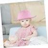 GALPADA 6Pcs DIY Blank Straw Hat for Painting Parties and Beach Fun Creative Craft Activity for Boys for Kindergarten and Home Use view 3