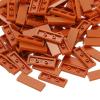 PATIKIL 122 Pcs Flat Blocks Bulk, 1x3 Square Coffee Classic Tiles Smooth Surface Mini Building Blocks Accessories Compatible Bricks Kits for Building Floor Walls Mosaic Pixel Arts view 1