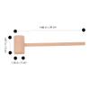 SUPVOX 4Pcs Mini Wooden Hammers for Safe Hammer Playthings for Building Blocks Ergonomic Grip for Indoor and Outdoor Fun for Parties and Educational Activities view 2