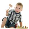 SUPVOX 4Pcs Mini Wooden Hammers for Safe Hammer Playthings for Building Blocks Ergonomic Grip for Indoor and Outdoor Fun for Parties and Educational Activities view 4