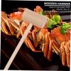 Cabilock 20pcs Mini Toys Toy Hammers Wood Mallets for Boys and Girls Adults Food Mallet Household Mini Hammer Solid Wood view 3