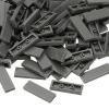 PATIKIL 122 Pcs Flat Blocks Bulk, 1x3 Square Dark Gray Classic Tiles Smooth Surface Mini Building Blocks Accessories Compatible Bricks Kits for Building Floor Walls Mosaic Pixel Arts view 1