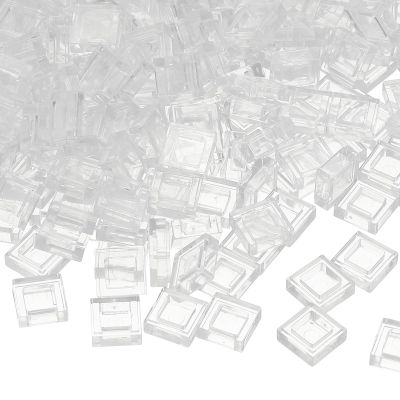 PATIKIL 333 Pcs Flat Blocks Bulk, 1x1 Square Transparent Classic Tiles Smooth Surface Mini Building Blocks Accessories Compatible Bricks Kits for Building Floor Walls Mosaic Pixel Arts