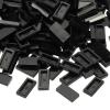 PATIKIL 370 Pcs Flat Blocks Bulk, 1x2 Square Black Classic Tiles Smooth Surface Mini Building Blocks Accessories Compatible Bricks Kits for Building Floor Walls Mosaic Pixel Arts view 1
