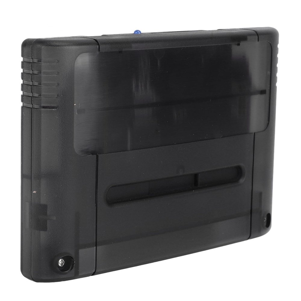 LICAEVEY 3000 in 1 Game Cartridge for SNES | SFC Console, 8GB Built in Memory Card, Auto Save Backup, High Speed V1.0 Cartridge (USA Version Only) (Transparent Black)