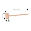 HANABASS 4Pcs Mini Wooden Hammer Lightweight Knocking Hammers for Safe and Handheld Wooden Mallets for Finger Grasping and Coordination Development view 2