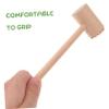 HANABASS 4Pcs Mini Wooden Hammer Lightweight Knocking Hammers for Safe and Handheld Wooden Mallets for Finger Grasping and Coordination Development view 3