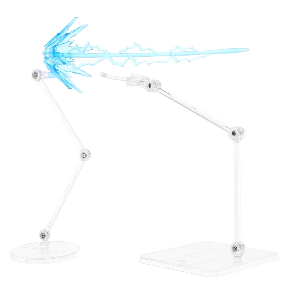 Abaodam 1Set Transparent Action Figure Stands with Ornaments Model Display Holders for Anime Figurines for Home and Office Decor