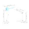 Abaodam 1Set Transparent Action Figure Stands with Ornaments Model Display Holders for Anime Figurines for Home and Office Decor view 2