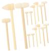 CORHAD 15Pcs Mini Wooden Hammers Knocking Mallets for Educational for Pounding Cracking Egg Safe Solid Wooden Construction view 1