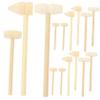 Abaodam 15Pcs Mini Wooden Mallet for Polished Hammering for Safe Parent Interaction for Hand Eye Coordination Grabbing Skills for Ages view 1