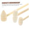 Abaodam 15Pcs Mini Wooden Mallet for Polished Hammering for Safe Parent Interaction for Hand Eye Coordination Grabbing Skills for Ages view 3