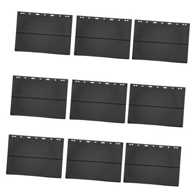 MUCKLILY 10Pcs Double Sided Stamp Storage Pages Loose Leaf Sheets for Stamp Collectors High Capacity Binder Inserts for Easy Organization and Protection of Commemorative Cards