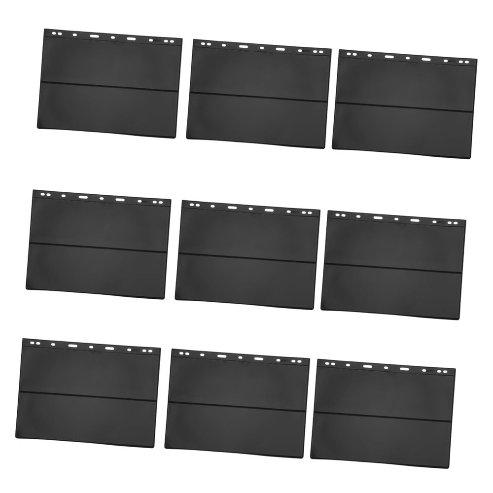 MUCKLILY 10Pcs Double Sided Stamp Storage Pages Loose Leaf Sheets for Stamp Collectors High Capacity Binder Inserts for Easy Organization and Protection of Commemorative Cards