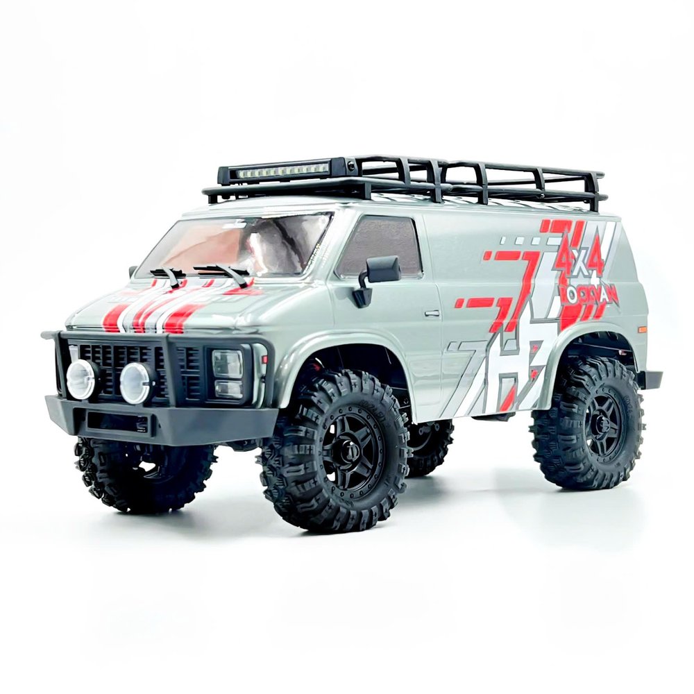 HOBBYPLUS CR18P EVO 2 RockVan RC Crawler - 1/18 Scale Mini RC Crawler with Two-Speed Transmission, All-Metal Gears, Evolved EVO Platform, Ready-to-Run, Distinctive Styling