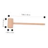 POPETPOP 4Pcs Mini Wooden Hammer Lightweight Handheld Mallets for Safe Durable Small Hammers for Birthday Party Favors and Classroom Activities view 2