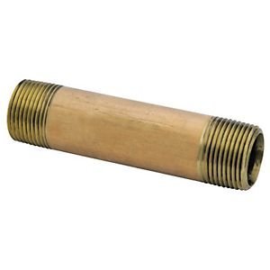 38300-0850 0.5 x 5 Pipe Nipple Brass