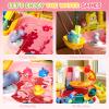 JEFLYM 2026 Upgraded Toddler Sand Water Table Toy with Electric Water Pump, Kids Sand Water with Faucet/Play Food Accessories/Fishing Toy, Kitchen Play Sink Toys for Girl Boy Age 3+ (Pink) view 3