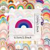 100pcs Cute Rainbow Stickers Set Waterproof Vinyl Multipurpose Decorative Stickers for Kids Teens Laptops, Water Bottles, Notebooks, Mobile Phones, Luggage view 3