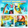 JEFLYM 2026 Upgraded Toddler Sand Water Table Toy with Electric Water Pump, Kids Sand Water with Faucet/Play Food Accessories/Fishing Toy, Kitchen Play Sink Toys for Girl Boy Age 3+ (Blue) view 3
