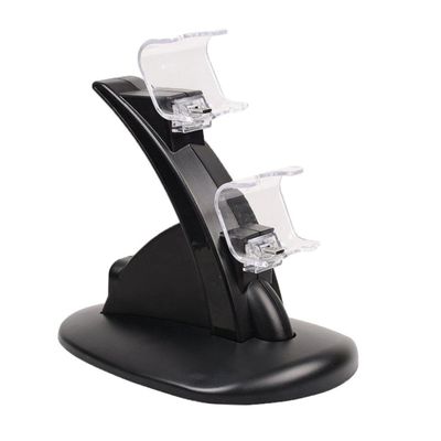 LALAFINA Dual USB Charging Dock for Controllers Compact Controller Charging Station with LED Indicator Fast Charge for Black