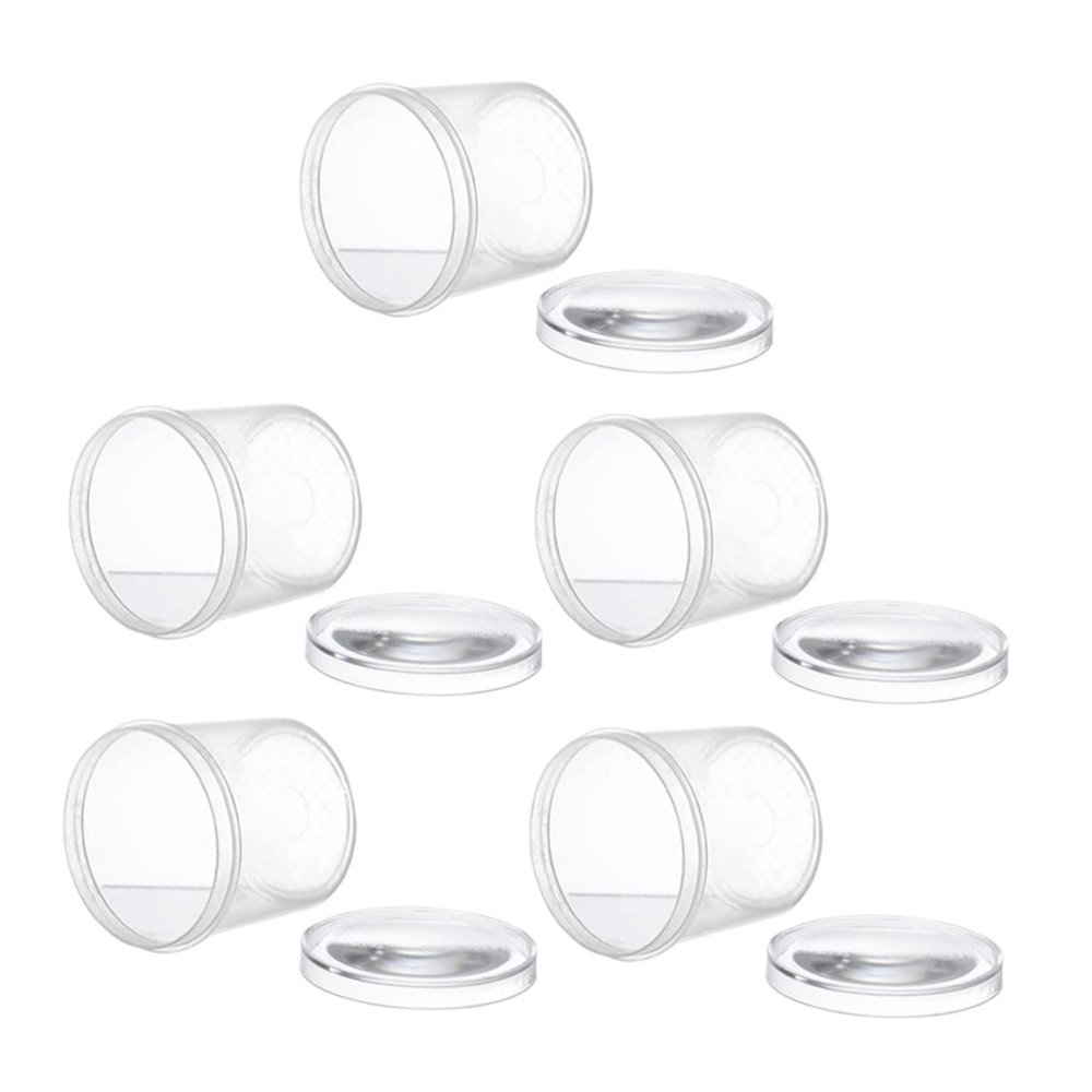 BESPORTBLE 5Pcs Insect Observation Box with Magnifying Glass Cover Transparent Biology Teaching Apparatus for Primary School Science and Nature Exploration