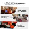 Abaodam 1Pc Mini Wooden Cabinet Model Miniature Dollhouse Furniture Prop for Scale Displays Lightweight Design Chic Home Accessory view 2