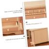 Abaodam 1Pc Mini Wooden Cabinet Model Miniature Dollhouse Furniture Prop for Scale Displays Lightweight Design Chic Home Accessory view 3