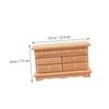 Abaodam 1Pc Mini Wooden Cabinet Model Miniature Dollhouse Furniture Prop for Scale Displays Lightweight Design Chic Home Accessory view 4