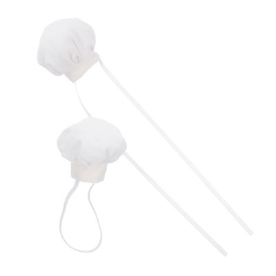 SEWOART 2Pcs Mini Doll Chef Hat Cooking Caps for Stuffed Animals Soft Washable Decorative Hats for Role Play and Creative Fun