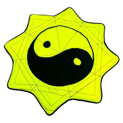 Mougee Mini Star Flow Star - 20" Diameter - Smaller Size for Smaller Hands and Easier Spinning (Neon Yin Yang)