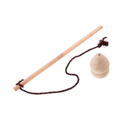 YARNOW 1Set Handmade Wooden Gyroscope Retro Spinning Top for Outdoor Fitness Portable Fun for All Ages Artisan Craftsmanship with Unique String Color Variations