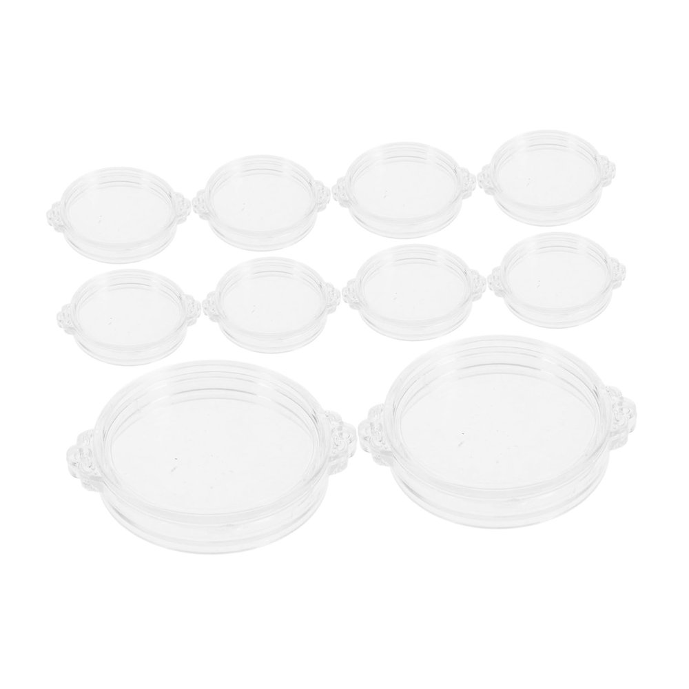 ABOOFAN 12Pcs Coin Holder Storage Clear Plastic Coin Capsules for Collectors Dual Head Design for Efficient Coin Display Protective Cases for Silver Coins Versatile