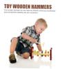 Abaodam 15Pcs Mini Wooden Hammer for Safe Pounding for Boys and Promote Motor Skills Hand Training for Creative Play view 3