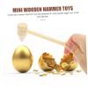 Abaodam 15Pcs Mini Wooden Hammer for Safe Pounding for Boys and Promote Motor Skills Hand Training for Creative Play view 4