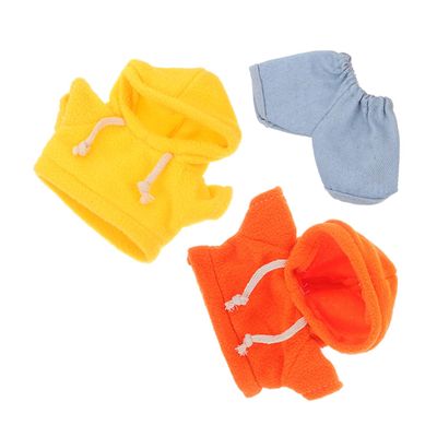 DIYEAH 1Set Plush Bear Clothes Tiny Plush Outfit for Dolls Includes Hoodie Hoodie Jeans Fashionable Accessories for Stuffed Animal Play and DIY