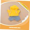 DIYEAH 1Set Plush Bear Clothes Tiny Plush Outfit for Dolls Includes Hoodie Hoodie Jeans Fashionable Accessories for Stuffed Animal Play and DIY view 3