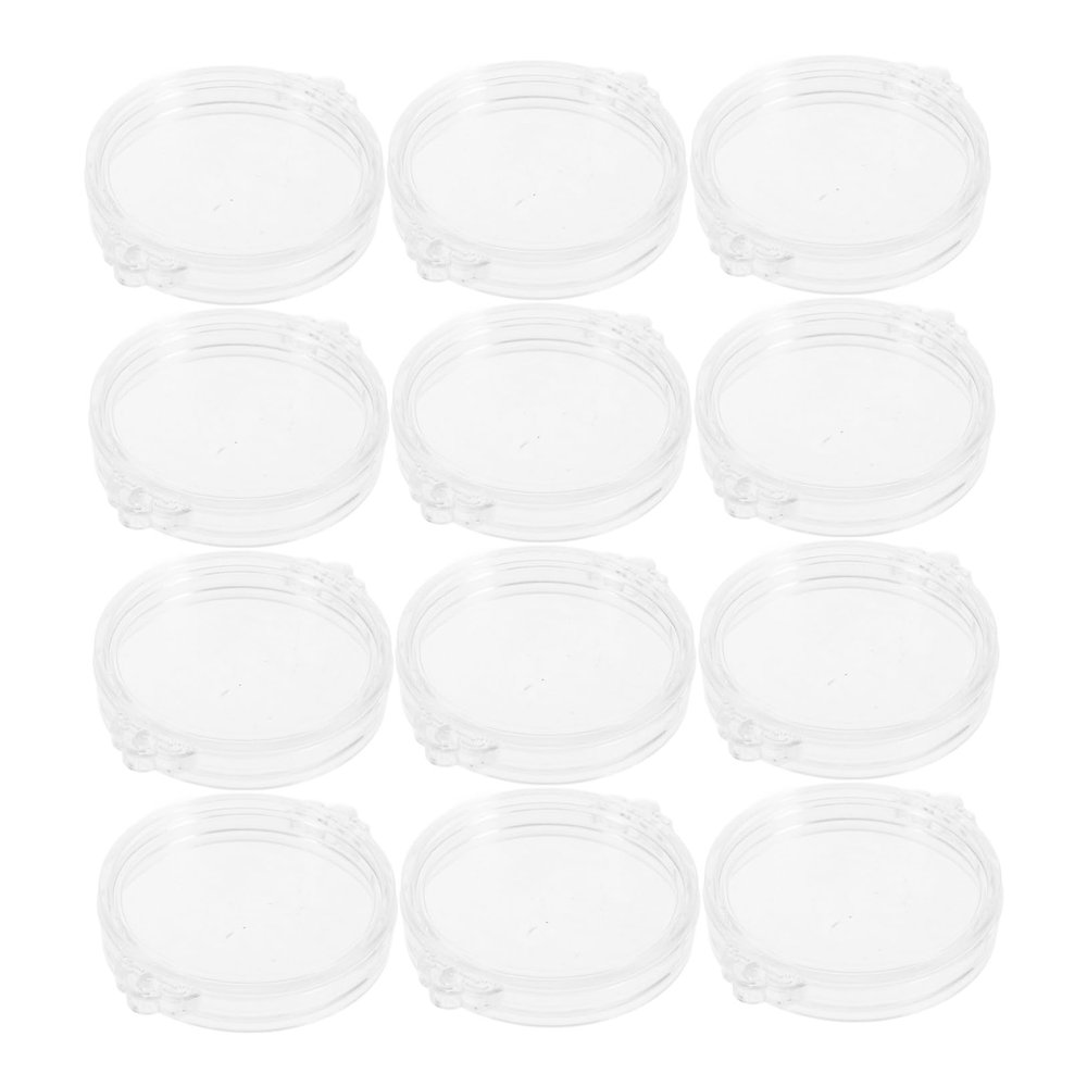 BUGUUYO 12Pcs Clear Plastic Coin Capsules Storage Holders for Collectors Organized Coin Sleeves with Unique Vehicle Decor for Silver Coins
