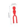 BESPORTBLE 2Pcs Heart Shaped Clip Making Tool with Comfortable Grip for Easy Outdoor Fun for Winter Fights and Playtime Activities view 2