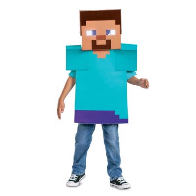 Disguise Minecraft Light Up Costume Kit, Officially Licesned Halloween Dress Up Accessories for Kids, One Size Child