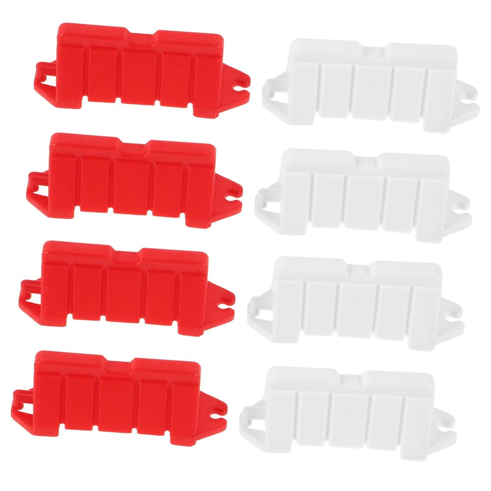 Abaodam 60Pcs Miniature Traffic Barrier Realistic Rc Road Track Barriers Signs for Racing Tracks Drift Fields and Miniature Traffic Scenes for Play and Imaginative Fun