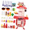 Abaodam 1Set Kitchen Playset Kitchen Safe Sturdy Fun Pretend Play Kitchen with Sound Effects Mini Utensils Realistic Food for Boys Years Old view 1