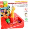 Abaodam 1Set Kitchen Playset Kitchen Safe Sturdy Fun Pretend Play Kitchen with Sound Effects Mini Utensils Realistic Food for Boys Years Old view 3